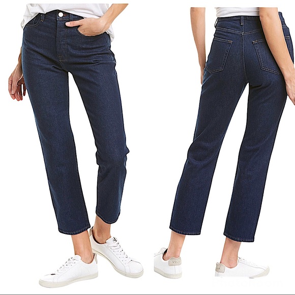 Frame Denim Denim - Frame Le Original Button Fly Vintage Rinse High Waisted Crop Jeans Size 29